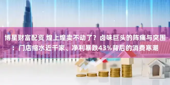博星财富配资 煌上煌卖不动了？卤味巨头的阵痛与突围：门店缩水近千家、净利暴跌43%背后的消费寒潮